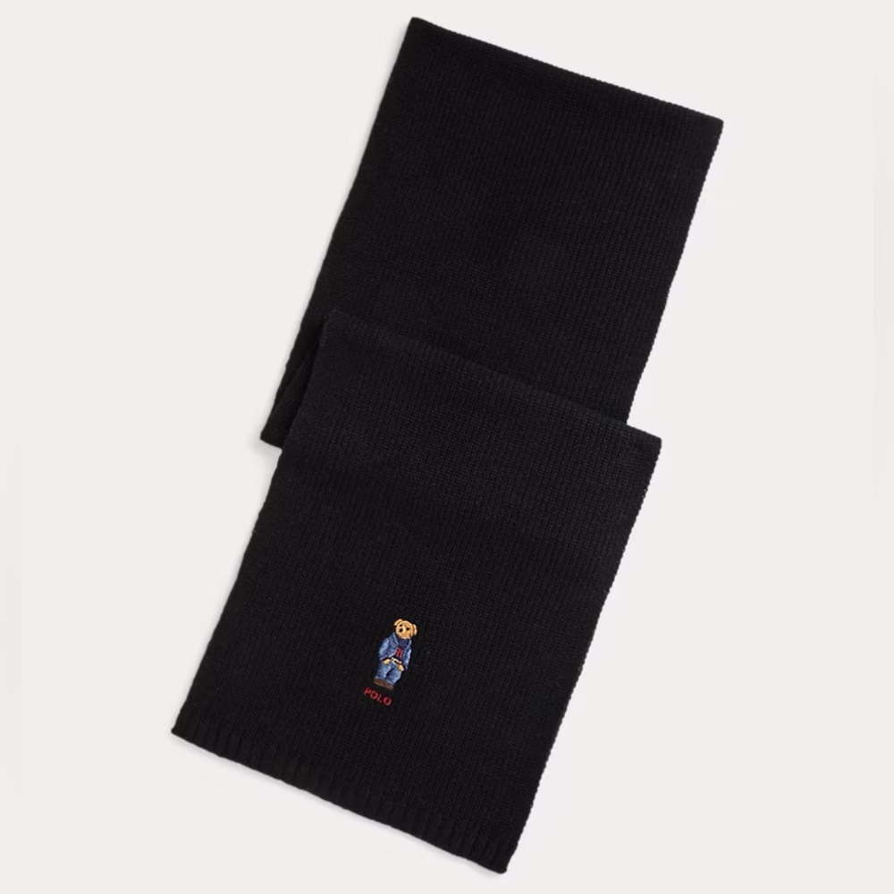 polo ralph lauren Polo Bear Ribbed Knit Scarf